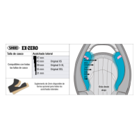 Recambio Shoei Acolchado Lateral Tipo Ex-Zero