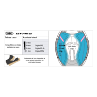 Recambio Shoei Acolchado Lateral Tipo N