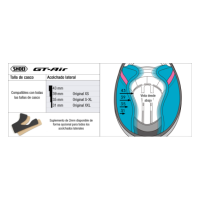 Recambio Shoei Acolchado Lateral Tipo F