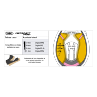 Recambio Shoei Acolchado Lateral Tipo H