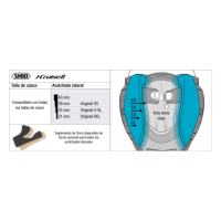 Recambio Shoei Acolchado Lateral Tipo O