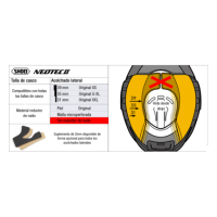 Recambio Shoei Acolchado Lateral Tipo L