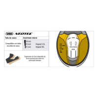 Recambio Shoei Acolchado Lateral Tipo C