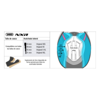 Recambio Shoei Acolchado Lateral Tipo NXR