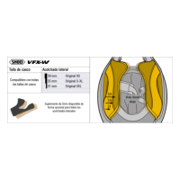 Recambio Shoei Acolchado Lateral Tipo VFX-W