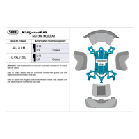 Recambio Shoei Acolchado Superior Tipo I