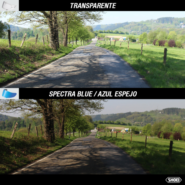 Recambio Shoei Pantalla CW-1 Azul Espejo