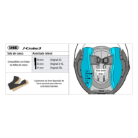 Recambio Shoei Acolchado Lateral Tipo S