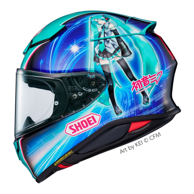 Casco Shoei NXR 2 Hatsume Miku TC4