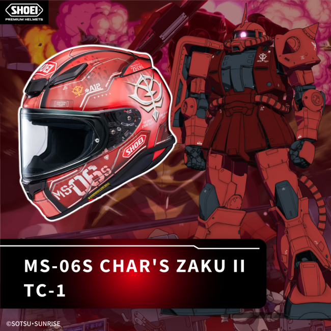 Casco Shoei NXR 2 Chars Zaku 2 TC1