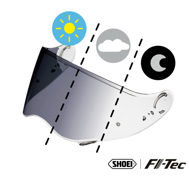 Recambio Shoei Pantalla CNS-2 FI-Tec Fotocromática