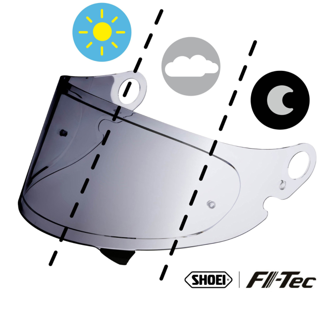 Recambio Shoei Pantalla CPB-1V FI-Tec Fotocromática