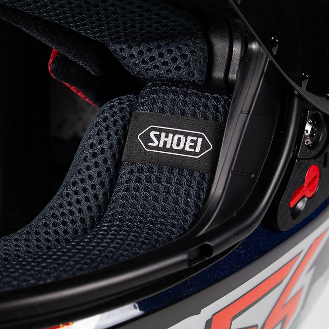 Recambio Shoei Adhesivo Logo Shoei Textil Mini 4Uds