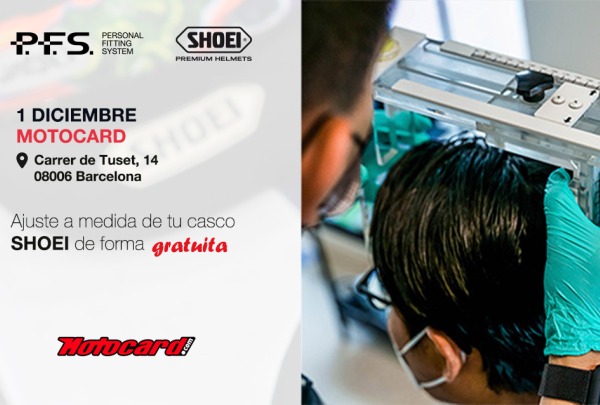 EVENTOS - Próximo evento Shoei PFS Motocard Barcelona