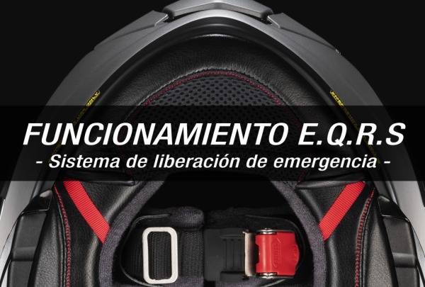 SHOEI - Funcionamiento del sistema de liberación rápida de emergencia E.Q.R.S.