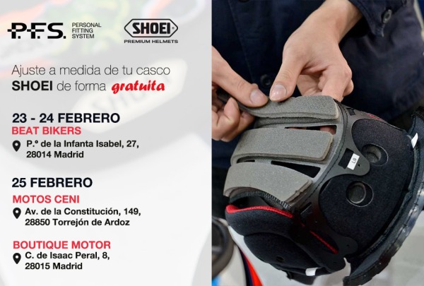 EVENTOS - Próximo evento Shoei PFS en Madrid