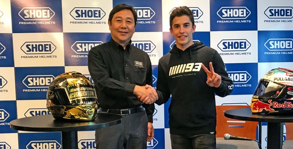 RACING - SHOEI Co., Ltd. anuncia la extensión de contrato con Marc Márquez por 2 años hasta 2020