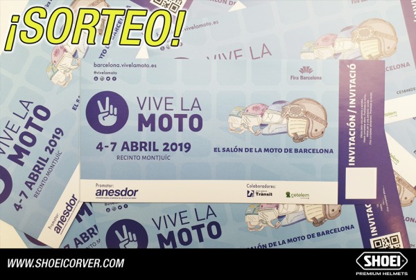 SORTEO - ¡Invitaciones para el salón VIVE LA MOTO 2019 en Barcelona!