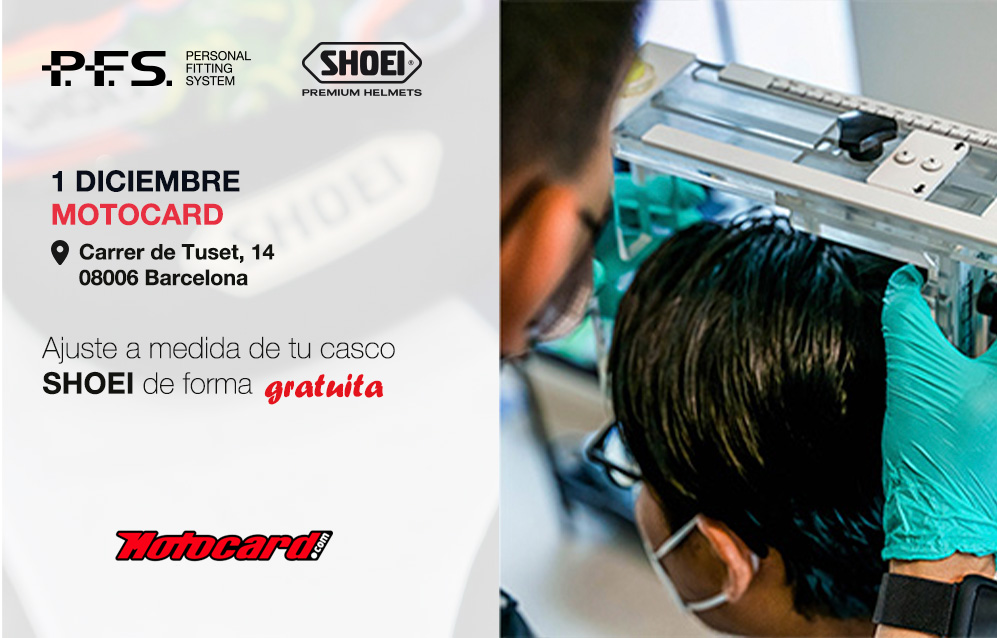 EVENTOS - Próximo evento Shoei PFS Motocard Barcelona