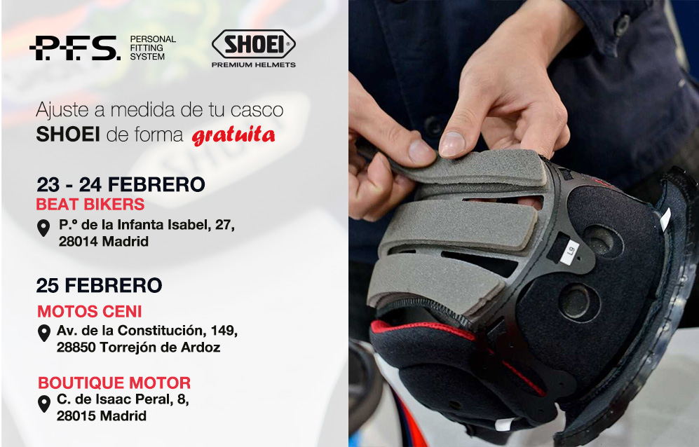 EVENTOS - Próximo evento Shoei PFS en Madrid
