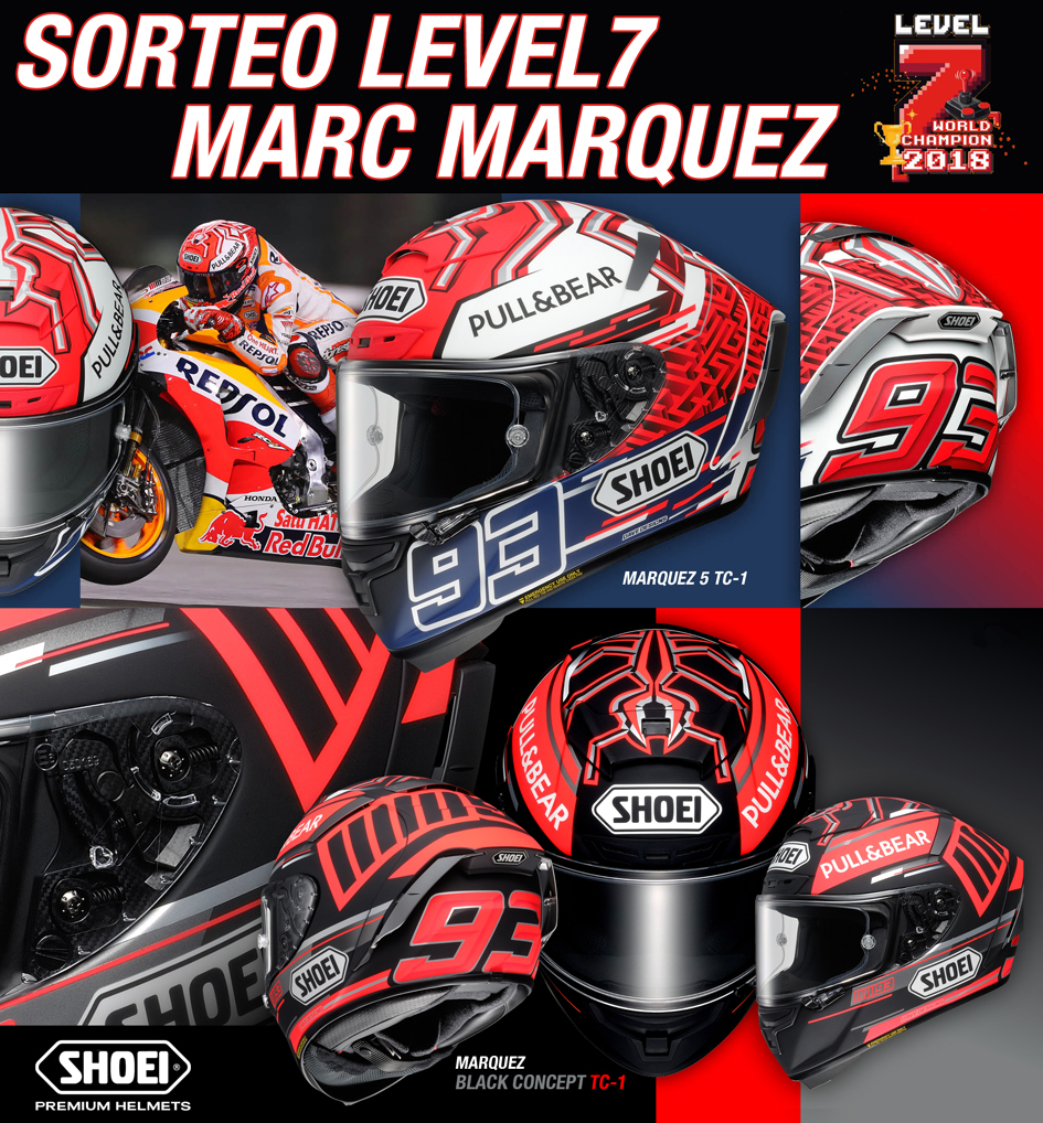 SHOEI - SORTEO MARC MÁRQUEZ LEVEL7