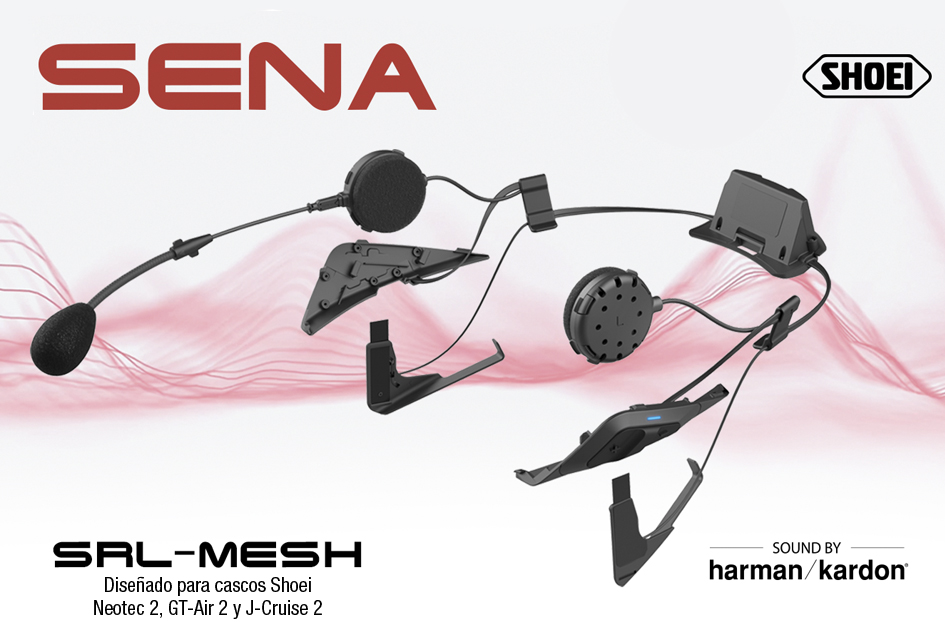 NOVEDAD - Nuevo intercomunicador integrado SRL Mesh para cascos de moto Shoei